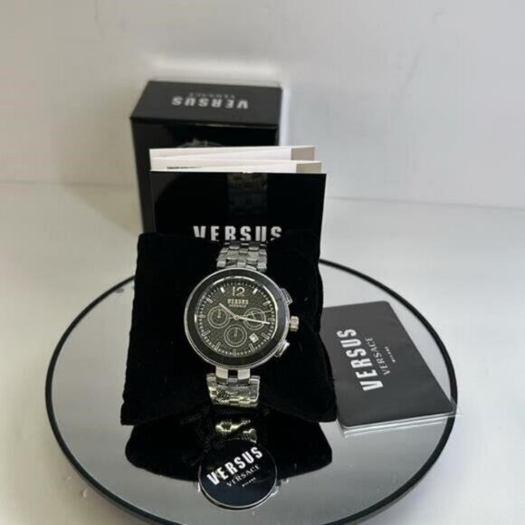 New Authentic VERSUS VERSACE Logo Gent Chrono Bracelet Watch - Picture 1 of 9